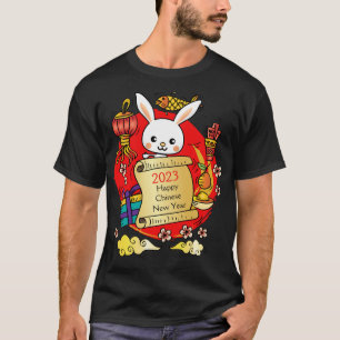 Chinesischer Neujahrshändler-Cartoon T-Shirt