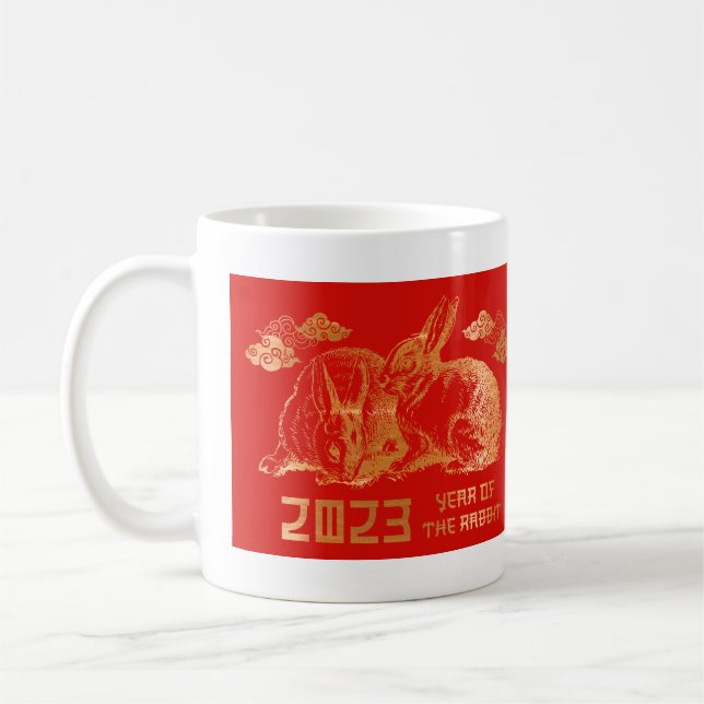 Chinesischer Neujahrsrabatt 2023 Kaffeetasse (Links)