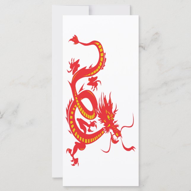 Chinesischer Neujahrsroter Drache (Vorderseite)