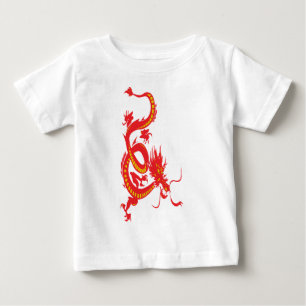Chinesischer Neujahrsroter Drache Baby T-shirt