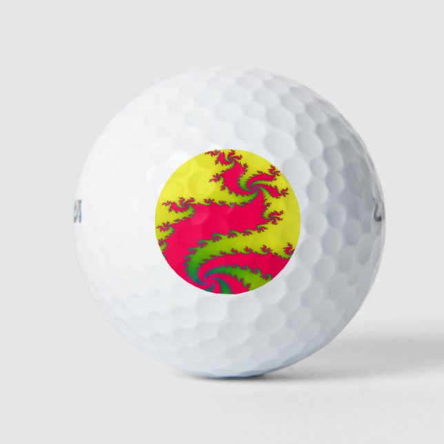Chinesischer New Year Dragon Fraktal Golf Ball (Vorderseite)