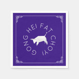 Chinesischer New Year Origami Ox Serviette