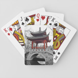 Chinesischer Pavillon Spielkarten