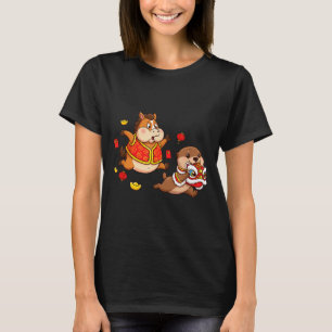 Chinesischer Pferde Otter Lustig Kinder Männer Fra T-Shirt