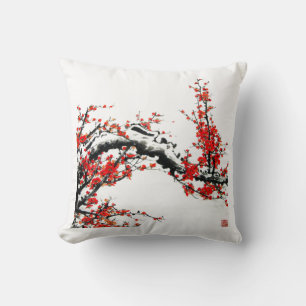 Chinesischer Pflaumenbaum Kissen