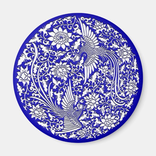 Chinesischer Phönix Magnet (Vorne)