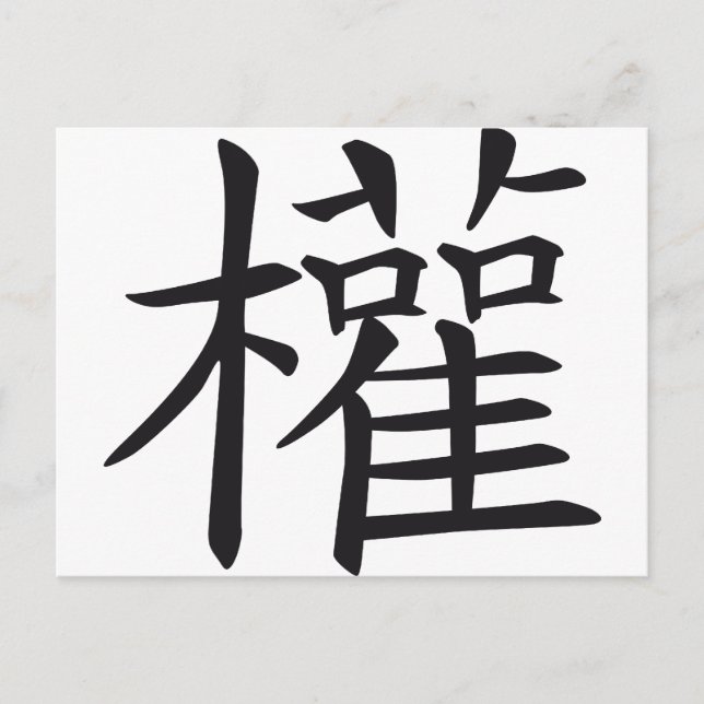 chinesischer Power Postkarte (Vorderseite)