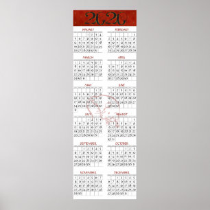 Chinesischer Rattenkalender 2020 Poster