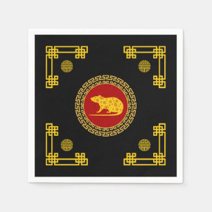 Chinesischer Rattenzauber Serviette