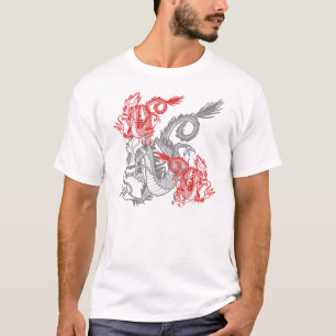 Chinesischer roter Drache T-Shirt