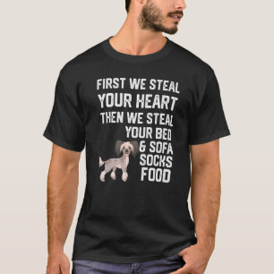 Chinesischer Schopfhund Stechen Sie Ihr Herz T-Shirt