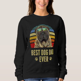 Chinesischer Shar Pei Bester Hund Vater je Retro S Sweatshirt