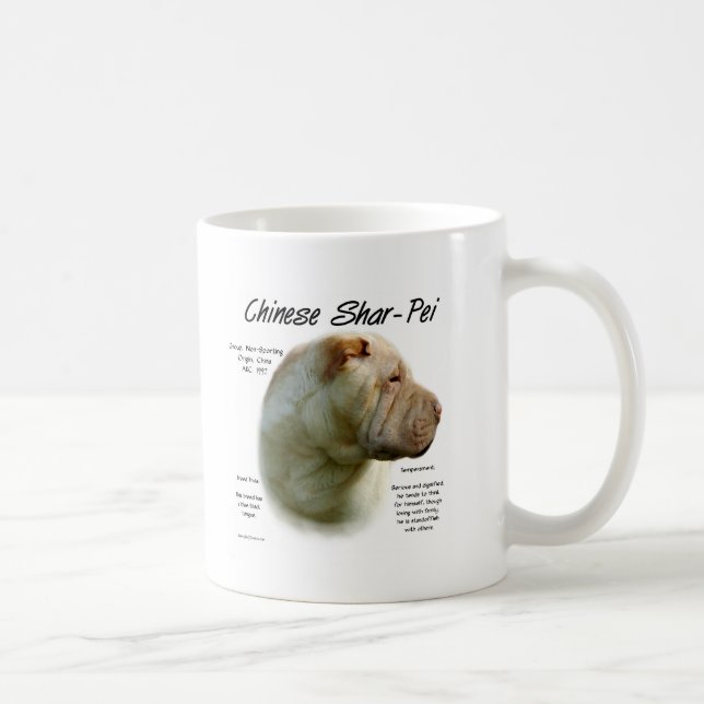 Chinesischer Shar Pei Geschichte; chinesischer Sha Tasse (Rechts)