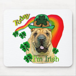 Chinesischer Shar-Pei St. Patrick's Day Mousepad