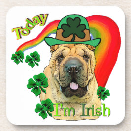 Chinesischer Shar-Pei St. Patrick's Day Untersetzer