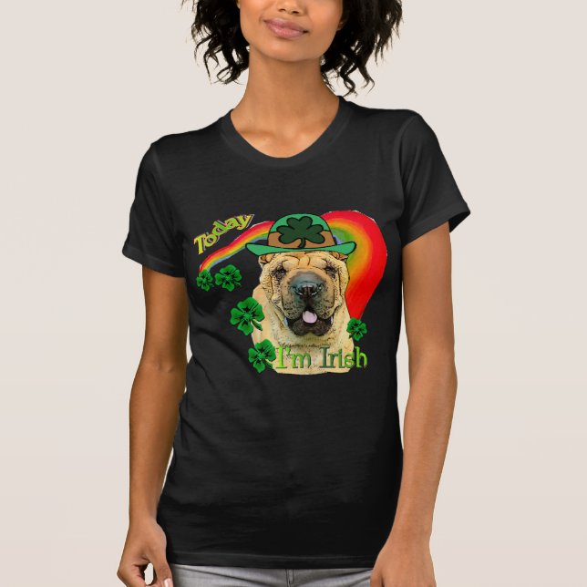 Chinesischer Shar-pei St. Pattys T-Shirt (Vorderseite)