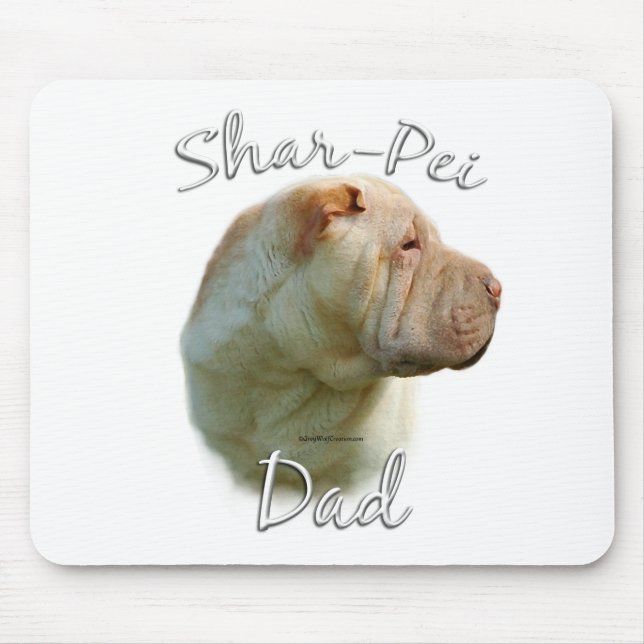 Chinesischer Shar-Pei-Vater 2 Mousepad (Vorne)