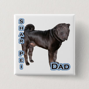 Chinesischer Shar-Pei-Vater 4 - Schaltfläche Button