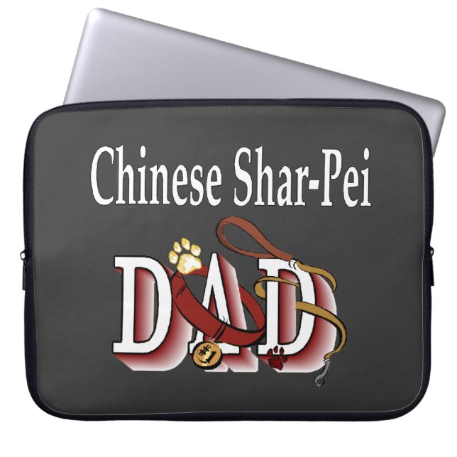 Chinesischer Shar-Pei-Vater Laptopschutzhülle (Vorderseite)