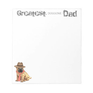 Chinesischer Shar-Pei-Vater Notizblock