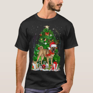 Chinesischer Shar pei Weihnachtsbaum Light Pajama  T-Shirt