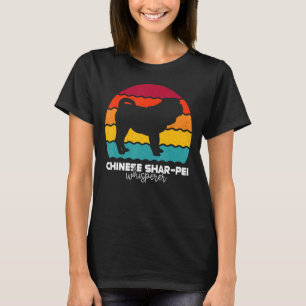 Chinesischer Shar-Pei Whisperer Retro Vintag T-Shirt