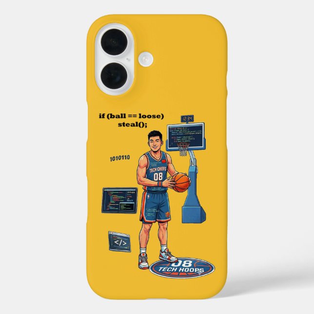 Chinesischer Softwareingenieur spielt Basketball U Case-Mate iPhone Hülle (Rückseite)