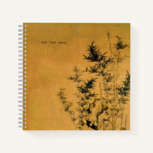 Chinesischer Stil Bamboo Harmony Spiral Notebook Notizbuch