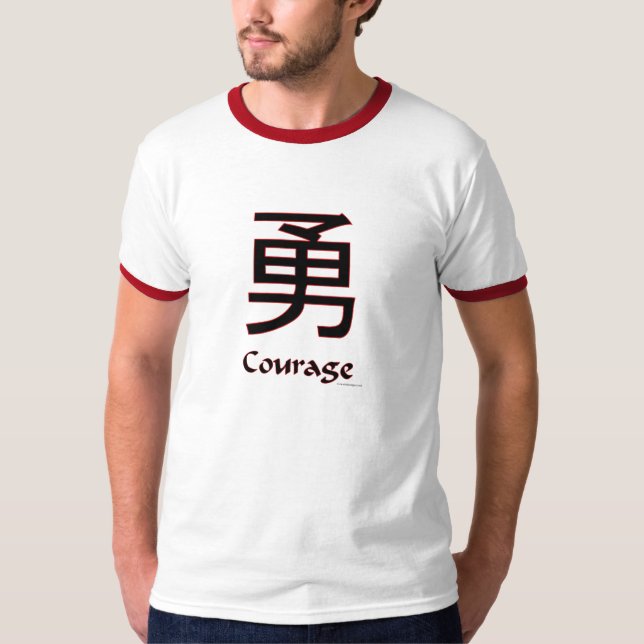 Chinesischer Symbol-Mut-T - Shirt (Vorderseite)