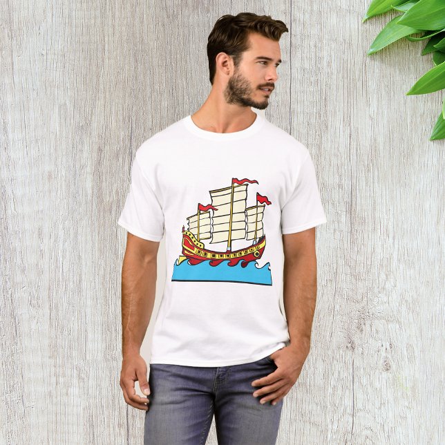 Chinesischer T - Shirt für Segelschiffe (Von Creator hochgeladen)