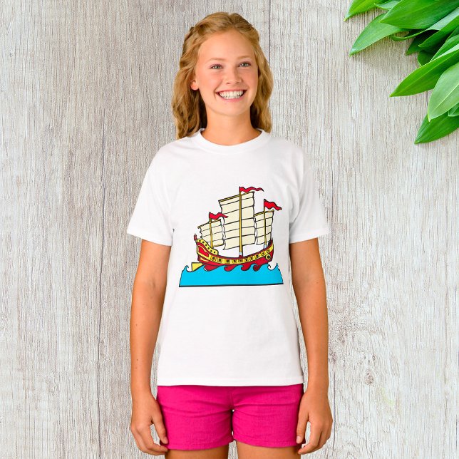 Chinesischer T - Shirt für Segelschiffe (Von Creator hochgeladen)