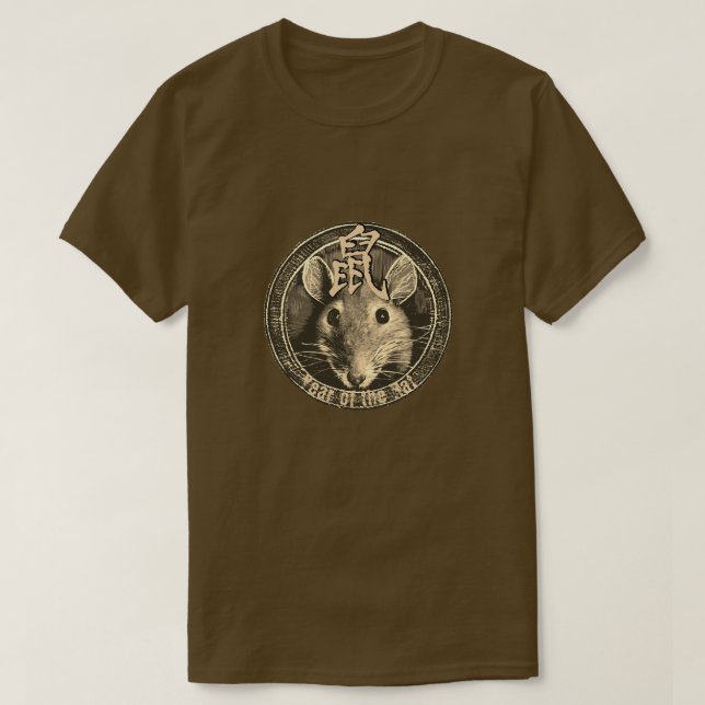 Chinesischer T - Shirt "Rat" (Design vorne)