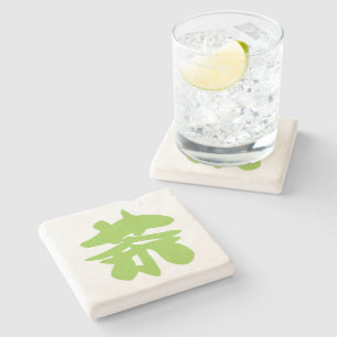 Chinesischer Tee aus Hanzi/Kanji Steinuntersetzer