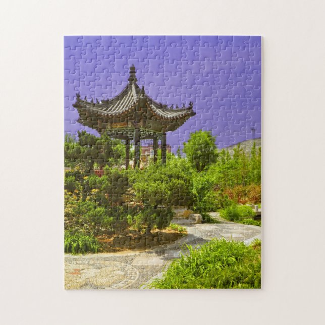 Chinesischer Tempel, der Puzzlen versteckt Puzzle (Vertikal)