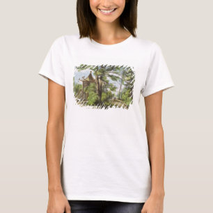 Chinesischer Tempel, Kew arbeitet im Garten, T-Shirt