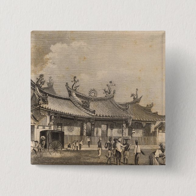 Chinesischer Tempel, Singapur Button (Vorderseite)