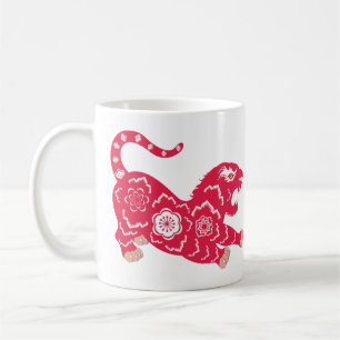 Chinesischer Tiger Kaffeetasse