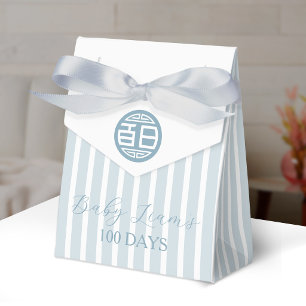 Chinesischer traditioneller Baby 100 Tage 百日 (Blau Geschenkschachtel