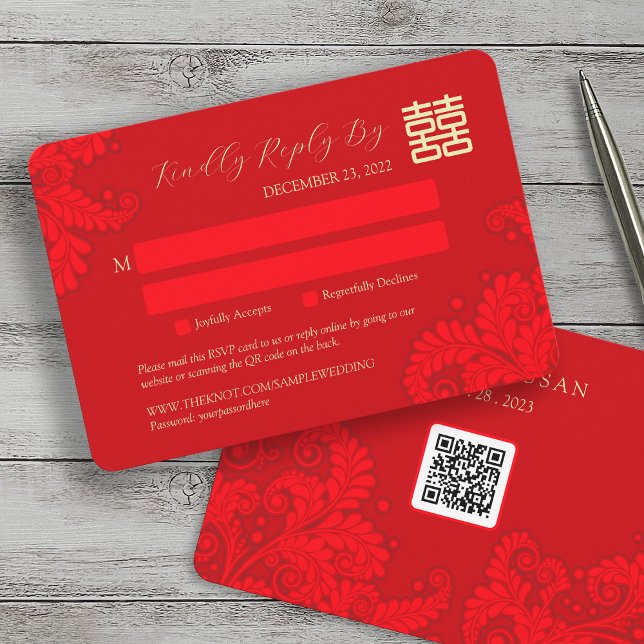 Chinesischer traditioneller Hochzeitstag mit QR-Co (Von Creator hochgeladen)