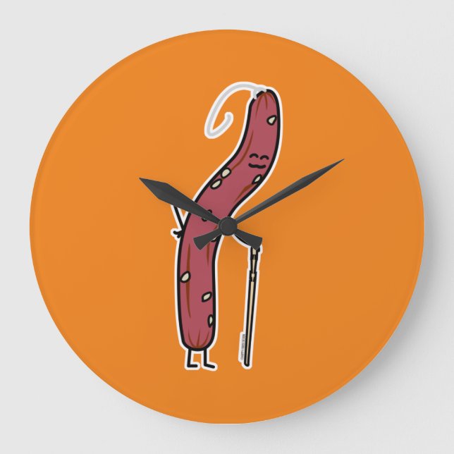 Chinesischer Trockenwurst, Fett Kantonesischer Lap Große Wanduhr (Vorderseite)