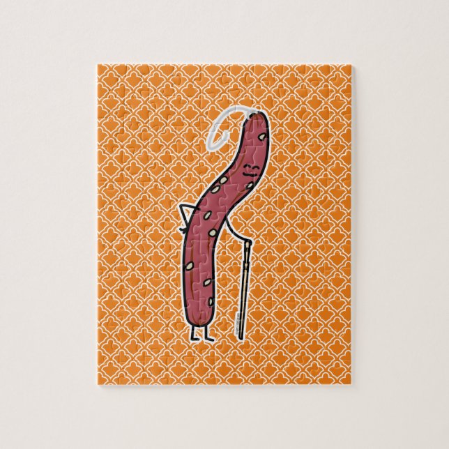 Chinesischer Trockenwurst, Fett Kantonesischer Lap Puzzle (Vertikal)