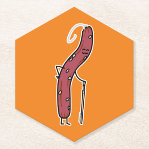 Chinesischer Trockenwurst, Fett Kantonesischer Lap Untersetzer