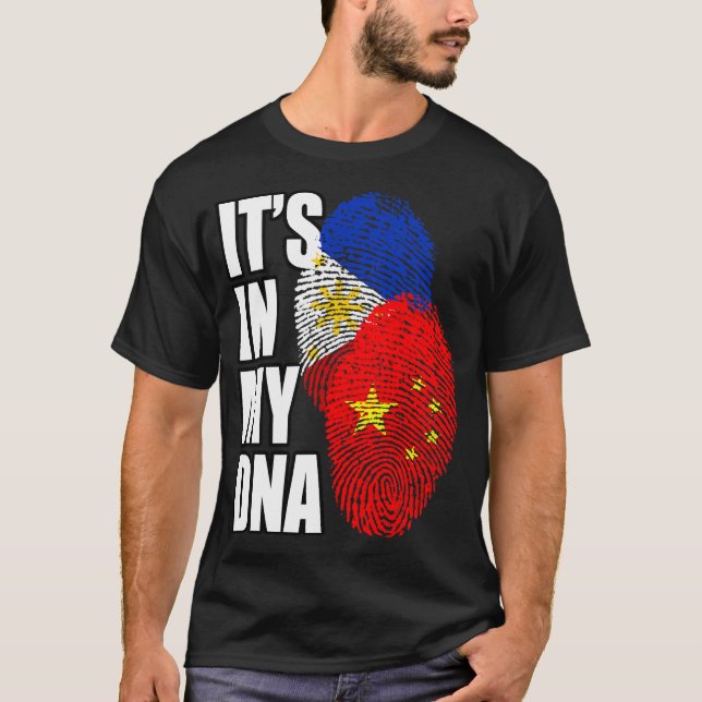 Chinesischer und philippinischer DNA-Mix-T - Shirt (Vorderseite)