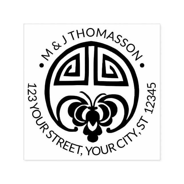 Chinesischer Vermögenswert - Glücksbringer - Rücks Permastempel (Design)