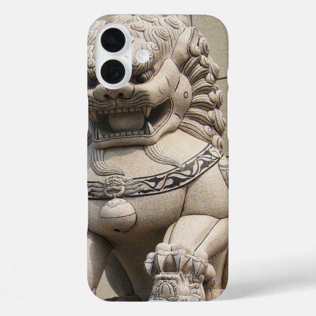 Chinesischer Wächter Lion Foo Hund 石 獅 Case-Mate iPhone Hülle (Rückseite)