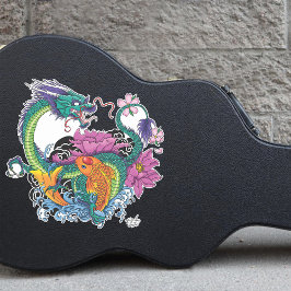 Chinesischer Wasserdrache Koi Fisch Aufkleber