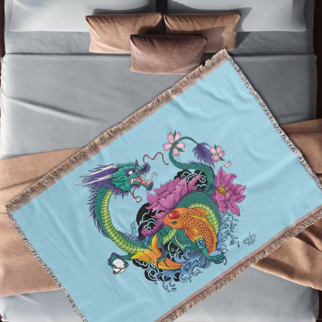 Chinesischer Wasserdrache Koi Fisch Decke (Von Creator hochgeladen)