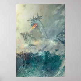 Chinesischer Wasserdrache Poster