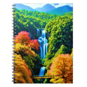 Chinesischer Wasserfall Notizblock