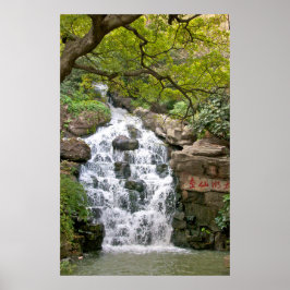 Chinesischer Wasserfall Poster